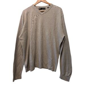 Weatherproof | 100% Acrylic V-Neck Pullover Sweater Minimalist‎ Neutral Size XL